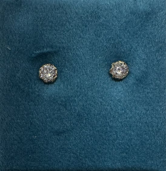 Orecchini Domar in Oro giallo Zircone OROR-2 - OROR-2